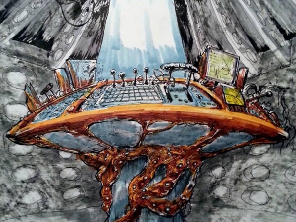 TARDIS console art by Tony Cheng